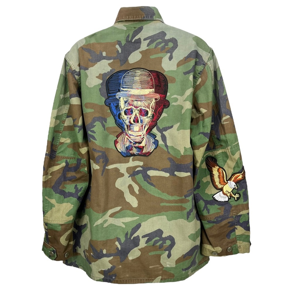 Topson Down Men’s Medium Camouflage Military Streetwear Jacket‎ With Patches - Picture 6 of 10